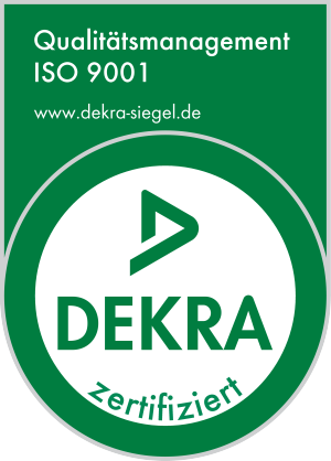 Logo Dekra-Siegel ISO 9001